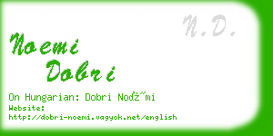 noemi dobri business card